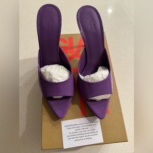 Giaborghini Calfskin Stiletto Mule Sandals